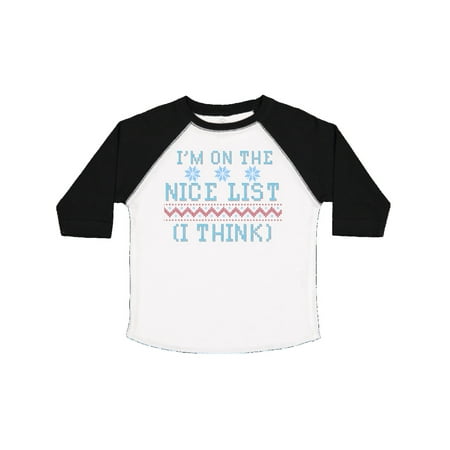 Inktastic Ugly Sweaters I m on the Nice List (I Think)r Gift Toddler Boy or Toddler Girl T-Shirt
Inktastic Ugly Sweaters I m on the Nice List (I Think)r Gift Toddler Boy or Toddler Girl T-Shirt