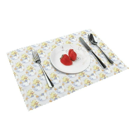 Home Yellow Ducks Placemats Set Of 4 Washable Wipeable Place Mats Place Mats For Festival Parties Family Dinner (12 X 18inch)
Home Yellow Ducks Placemats Set Of 4 Washable Wipeable Place Mats Place Mats For Festival Parties Family Dinner (12 X 18inch)
