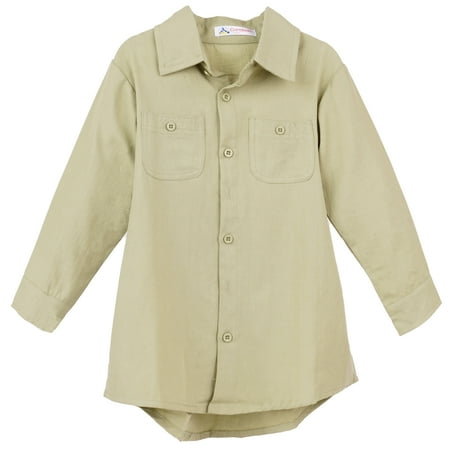 ContiKids Toddler Girls Classic Long Sleeve Khaki Shirts Dress Chest Pockets Shirtdress Long Blouse Green 3-4 Years
ContiKids Toddler Girls Classic Long Sleeve Khaki Shirts Dress Chest Pockets Shirtdress Long Blouse Green 3-4 Years