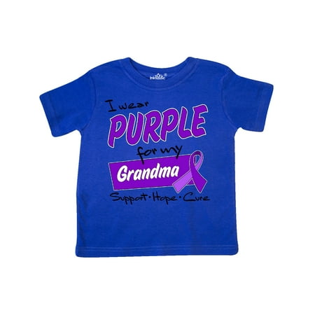 Inktastic I Wear Purple for My Grandma-Support Hope Cure Gift Toddler Boy or Toddler Girl T-Shirt
Inktastic I Wear Purple for My Grandma-Support Hope Cure Gift Toddler Boy or Toddler Girl T-Shirt