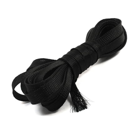 Replacement 12mm Width Braided Expanding Sleeving Cable 10m Long for Car Audio Replacement 12mm Width Braided Expanding Sleeving Cable 10m Long for Car Audio