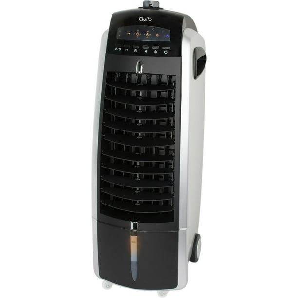 Quilo 3in1 Super Quiet Energy Efficient Portable Tower Fan & Evaporative Cooler & Humidifier, QE1SKS (Black/Silver)