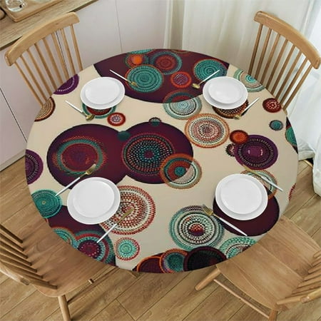 BCIIG Circles Pattern Abstract Round Table Cover Stain Resistant Washable Indoor Outdoor Tablecloth Kitchen Dining Wedding Parties Table Cloth 100% Polyester Fiber 31-35
BCIIG Circles Pattern Abstract Round Table Cover Stain Resistant Washable Indoor Outdoor Tablecloth Kitchen Dining Wedding Parties Table Cloth 100% Polyester Fiber 31-35