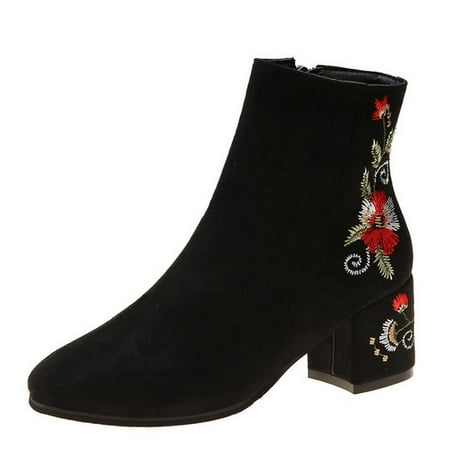 YOTAMI Womens Shoes Boots High Heel Pointed Toe Boots Zippered Shoes Embroidered Shoes Warm Flock Boots Streetwear
YOTAMI Womens Shoes Boots High Heel Pointed Toe Boots Zippered Shoes Embroidered Shoes Warm Flock Boots Streetwear