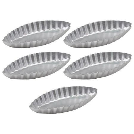 Jubilant 5Pcs Non-stick Tart Mold Reusable Aluminum Alloy Boat Shaped DIY Cake Muffin Mold for Kitchen
Jubilant 5Pcs Non-stick Tart Mold Reusable Aluminum Alloy Boat Shaped DIY Cake Muffin Mold for Kitchen
