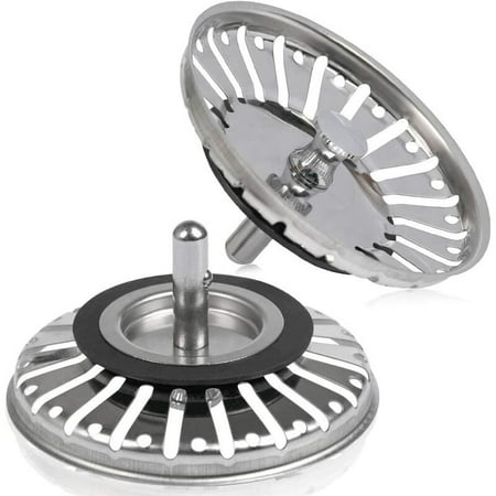 QINGYU 2pcs Sink Strainer/Sink Plug Stopper Hole Kitchen/Bathroom Strainer Diameter 84mm with Ball End Stainless Steel
QINGYU 2pcs Sink Strainer/Sink Plug Stopper Hole Kitchen/Bathroom Strainer Diameter 84mm with Ball End Stainless Steel