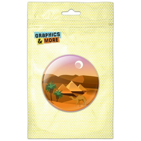 Pyramids Giza Desert Egypt Camel Refrigerator Button Magnet