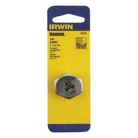 2Pc Irwin Hanson High Carbon Steel SAE Hexagon Die 10-24 1 pc