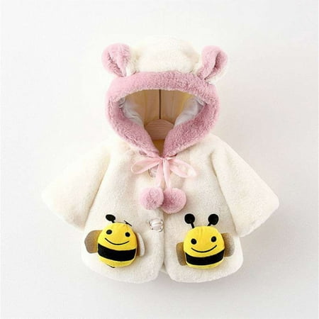 Leutsin Toddler Girls Solid Color Honey Pocket Plush Cute Rabbit Ears Winter Hoodie Thick Coat Cloak
Leutsin Toddler Girls Solid Color Honey Pocket Plush Cute Rabbit Ears Winter Hoodie Thick Coat Cloak