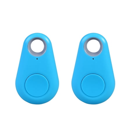 

2 PCS Smart Finder GPS Locator Pet Alarm Wireless 4.0 Anti-lost Sensor Remote Selfie Shutter Seeker for Kids Bag Wallet Keys Car Smart Phone (Blue)