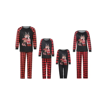 Christmas Family Matching Pajamas Set Deer Tops+Plaid Pants Xmas Holiday Loungewear Sleepwear Pjs Set for Adult Kids
Christmas Family Matching Pajamas Set Deer Tops+Plaid Pants Xmas Holiday Loungewear Sleepwear Pjs Set for Adult Kids
