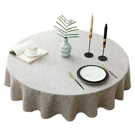 Round Tablecloth Nordic Solid Color Cotton Linen Tablecloth Washable Thicken Durable Table Cover For Dining Hotel Catering Party Banquet Wedding Picnic-B-120cm
Round Tablecloth Nordic Solid Color Cotton Linen Tablecloth Washable Thicken Durable Table Cover For Dining Hotel Catering Party Banquet Wedding Picnic-B-120cm