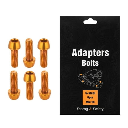 6PCS/Boxed M6*18mm MTB Bike Disc Brake Clamp Adapters Bolts Bicycle clamp screws
6PCS/Boxed M6*18mm MTB Bike Disc Brake Clamp Adapters Bolts Bicycle clamp screws