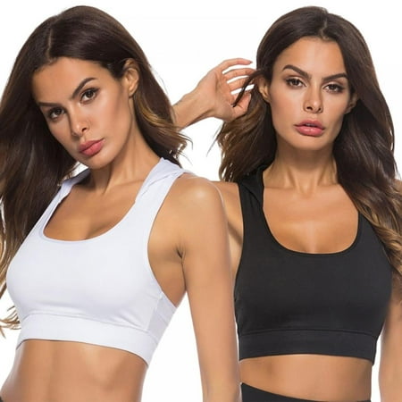 2 Pack Women s Hooded Sports Vest Running Quick Dry Yoga Vest Bras Shockproof Plus Size Hooded Bra Fitness Underwear 
2 Pack Women s Hooded Sports Vest Running Quick Dry Yoga Vest Bras Shockproof Plus Size Hooded Bra Fitness Underwear