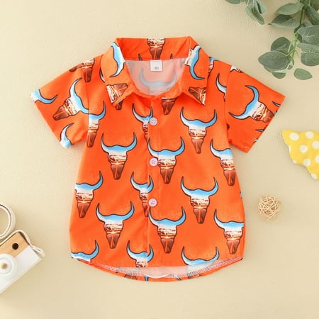 NIUREDLTD Toddler Boys Summer Baby Clothes Short Sleeve Cow Prints Orange Shirt Tops Outwear
NIUREDLTD Toddler Boys Summer Baby Clothes Short Sleeve Cow Prints Orange Shirt Tops Outwear