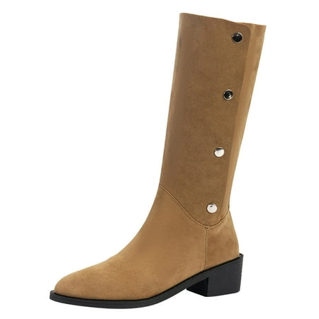 ASEIDFNSA Womens Dress Casual Shoes Thigh High Cowboy Boots for Women Size 11 Ladies British Style Solid Color Suede Buckle Heel Fashion Long Boots
ASEIDFNSA Womens Dress Casual Shoes Thigh High Cowboy Boots for Women Size 11 Ladies British Style Solid Color Suede Buckle Heel Fashion Long Boots
