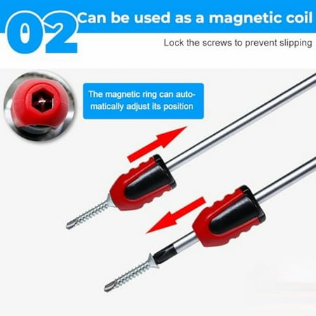 Screwdriver Set Clearance Screwdriver Head Ring Screwdriver Driver Bits Magnetizer for Hex Screwdriver and Power Bits Screwdriver Bit Drive Holder Power Bits Tool Craft Supplies
Screwdriver Set Clearance Screwdriver Head Ring Screwdriver Driver Bits Magnetizer for Hex Screwdriver and Power Bits Screwdriver Bit Drive Holder Power Bits Tool Craft Supplies