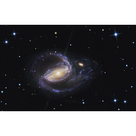 NGC 1097 is a barred spiral galaxy in the constellation Fornax Poster Print by R Jay GaBanyStocktrek Images