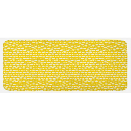 Yellow and White Kitchen Mat Modern Design Bubble Inspired Circles Rounds Big Little Dots Plush Decorative Kitchen Mat with Non Slip Backing 47 X 19 Earth Yellow and White by Ambesonne
Yellow and White Kitchen Mat Modern Design Bubble Inspired Circles Rounds Big Little Dots Plush Decorative Kitchen Mat with Non Slip Backing 47 X 19 Earth Yellow and White by Ambesonne
