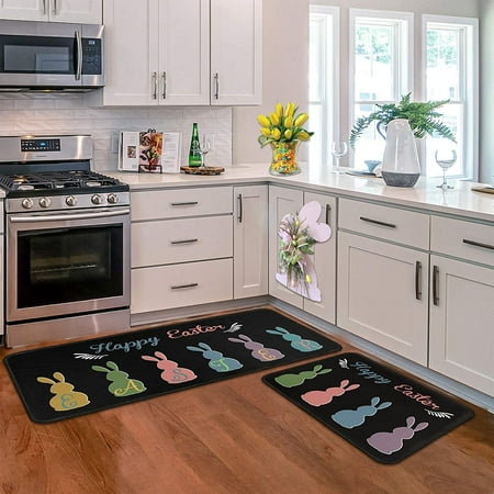 2 Pcs Easter Kitchen Rugs and Mats for Floor Non-Slip Backing Easter Eggs Bunny Mat Easter Outdoor Decorations Anti Fatigue Kitchen Rug Sets with Runner (17 x47.2 +17 x30 Easter 01)
2 Pcs Easter Kitchen Rugs and Mats for Floor Non-Slip Backing Easter Eggs Bunny Mat Easter Outdoor Decorations Anti Fatigue Kitchen Rug Sets with Runner (17 x47.2 +17 x30 Easter 01)