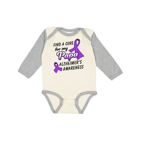 Inktastic Alzheimer s Awareness Find a Cure for my Papa Gift Baby Boy or Baby Girl Long Sleeve Bodysuit
Inktastic Alzheimer s Awareness Find a Cure for my Papa Gift Baby Boy or Baby Girl Long Sleeve Bodysuit