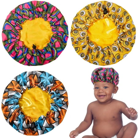 3 Pieces Kids Satin Bonnet Sleeping Cap Adjustable Toddler Night Sleep Caps Double Layer Reversible Satin Hats for Kids Toddler C
3 Pieces Kids Satin Bonnet Sleeping Cap Adjustable Toddler Night Sleep Caps Double Layer Reversible Satin Hats for Kids Toddler C