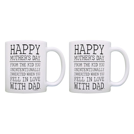 ThisWear Funny Stepmom Mug Set Happy Mothers Day from the Kid Unintentionally Inherited 2 Pack Mugs Cups White
ThisWear Funny Stepmom Mug Set Happy Mothers Day from the Kid Unintentionally Inherited 2 Pack Mugs Cups White
