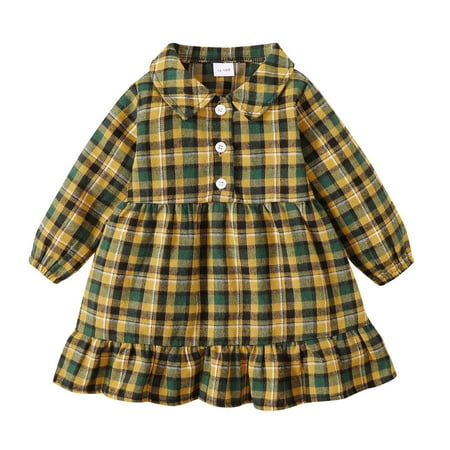 Kids Baby Birthday Party Dress Baby Girls Plaid Autumn Long Sleeve Princess Dress Clothes
Kids Baby Birthday Party Dress Baby Girls Plaid Autumn Long Sleeve Princess Dress Clothes