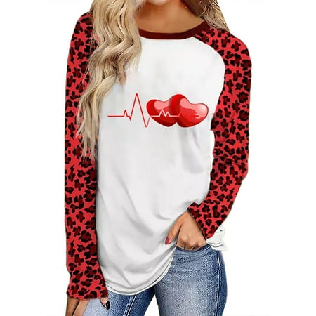 3x Long Sleeve Tops for Women plus Size Women s Valentine s Day Print Plus Size Printed T Shirt Casual Long Sleeved Top Women Pajama Tops
3x Long Sleeve Tops for Women plus Size Women s Valentine s Day Print Plus Size Printed T Shirt Casual Long Sleeved Top Women Pajama Tops
