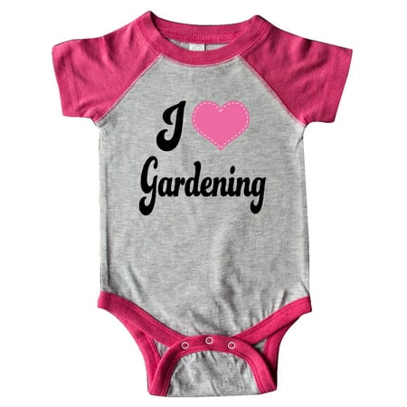 Inktastic Gardener Gift I Love Gardening Gift Baby Girl Bodysuit