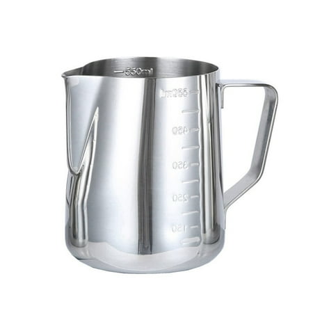 NUOLUX 600ml Measuring Cup Steaming Frothing Pitcher Stainless Steel Measuring Cup with Marking and Handle
NUOLUX 600ml Measuring Cup Steaming Frothing Pitcher Stainless Steel Measuring Cup with Marking and Handle