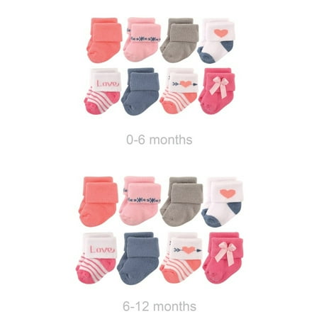 Hudson Baby Infant Girl Grow with Me Cotton Terry Socks Love 0-6 and 6-12 Months
Hudson Baby Infant Girl Grow with Me Cotton Terry Socks Love 0-6 and 6-12 Months