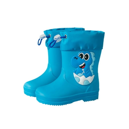 Kesitin Children Slip Resistant Cartoon Waterproof Rain Boots Rainy Lightweight Winter Booties Comfort Plush Lined Blue Dinosaur 13C
Kesitin Children Slip Resistant Cartoon Waterproof Rain Boots Rainy Lightweight Winter Booties Comfort Plush Lined Blue Dinosaur 13C