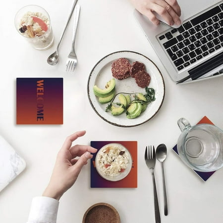 ZHANZZK Welcome Set of 6 Coaster for Drinks Absorbent Ceramic Stone Coasters Cup Mat with Cork Base for Home Kitchen Room Coffee Table Bar Decor
ZHANZZK Welcome Set of 6 Coaster for Drinks Absorbent Ceramic Stone Coasters Cup Mat with Cork Base for Home Kitchen Room Coffee Table Bar Decor