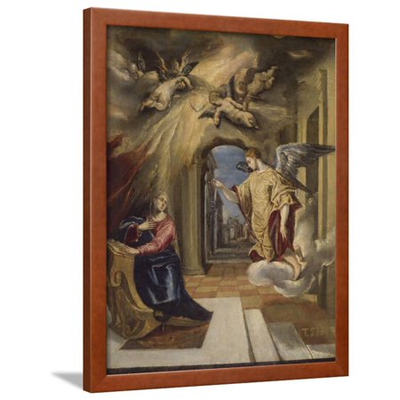 The Annunciation, 1570-1572 Framed Print Wall Art By El Greco