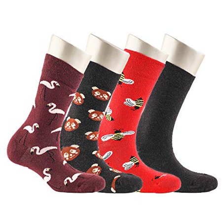 Cosyfeel Crew Socks for Women 4-Pack Soft Cozy Cotton Women s Cotton Eco-Friendly Cute Patterns Multicolor Women Sock (Animals 6-9 US)
Cosyfeel Crew Socks for Women 4-Pack Soft Cozy Cotton Women s Cotton Eco-Friendly Cute Patterns Multicolor Women Sock (Animals 6-9 US)