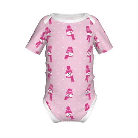Yiaed Pink Scarf Snowman Print Infant Climbing Short Sleeve Onesie One-Piece Baby Bodysuit Clothes 0-12 Months -9M
Yiaed Pink Scarf Snowman Print Infant Climbing Short Sleeve Onesie One-Piece Baby Bodysuit Clothes 0-12 Months -9M