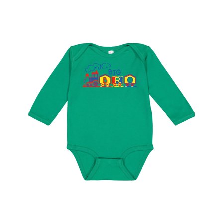 Inktastic Train Big Bro Gift Baby Boy Long Sleeve Bodysuit