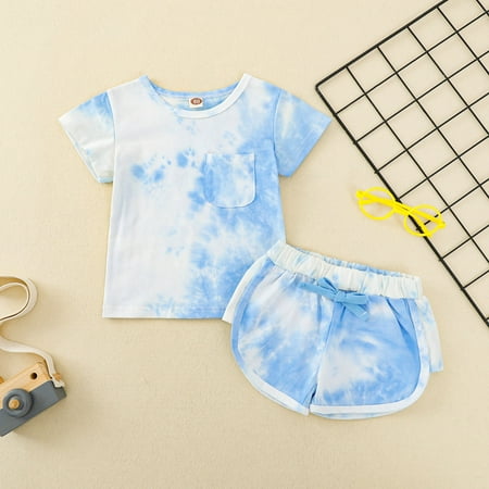 BadyminCSL Toddler Kids Baby Boys Girls Summer Tie-dye Short-sleeved Shorts Clothes Set
BadyminCSL Toddler Kids Baby Boys Girls Summer Tie-dye Short-sleeved Shorts Clothes Set