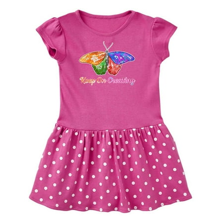 Inktastic Keep On Creating with Beautiful Rainbow Butterfly Gift Toddler Girl Dress
Inktastic Keep On Creating with Beautiful Rainbow Butterfly Gift Toddler Girl Dress