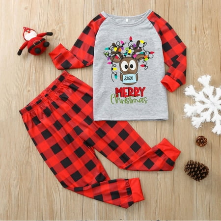Parent-child Pjs Outfit Kids Christmas Letter Printed Top+Printed Pants Xmas Family Clothes Pajamas For Xmas Party
Parent-child Pjs Outfit Kids Christmas Letter Printed Top+Printed Pants Xmas Family Clothes Pajamas For Xmas Party