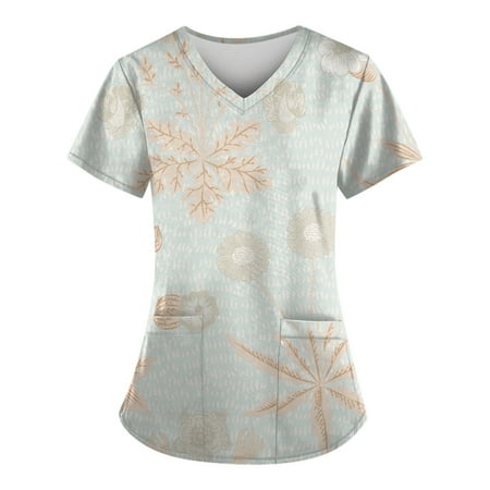 TKing Fashion Independence Day Women Plus Size Scrubs Top V-Neck Short Sleeve Printed Pockets Work Blouse for Women Light Blue XL
TKing Fashion Independence Day Women Plus Size Scrubs Top V-Neck Short Sleeve Printed Pockets Work Blouse for Women Light Blue XL