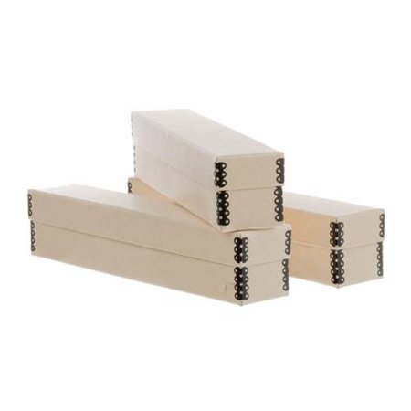 Archival Methods Slide File Box 11-3/8x2x2-3/8", 3 Pack, Tan