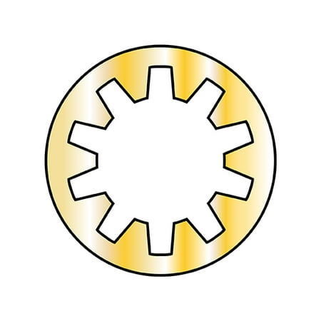 2 Internal Tooth Lock Washer Zinc Yellow (Pack Qty 10 000) BC-02WIY