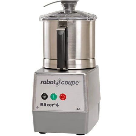 Robot Coupe BLIXER 4 Blixer Vertical Commercial High Speed Blender/Mixer 4.5-Quart Stainless Steel Batch Bowl 1 Speed Stainless Steel 120 Vol 1-1/2 hp
Robot Coupe BLIXER 4 Blixer Vertical Commercial High Speed Blender/Mixer 4.5-Quart Stainless Steel Batch Bowl 1 Speed Stainless Steel 120 Vol 1-1/2 hp