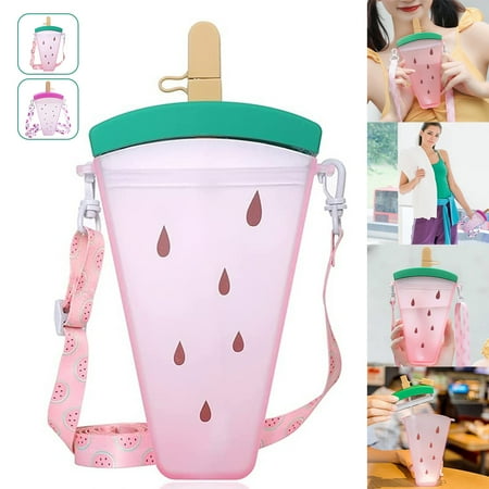 OROMYO Large Capacity Cute Water Bottle with Strap and Straw Reusable BPA-Free Easy to Clean Portable Water Bottle for Home Parties Travel Indoor and Outdoor Use
OROMYO Large Capacity Cute Water Bottle with Strap and Straw Reusable BPA-Free Easy to Clean Portable Water Bottle for Home Parties Travel Indoor and Outdoor Use