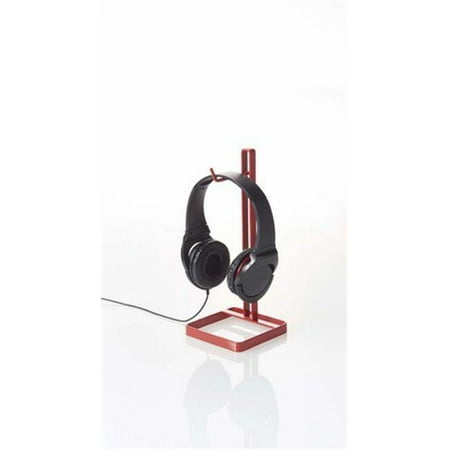 YAMAZAKI home 2290 4. 5 x 4. 5 inch Bautes Square Headphone Stand - Red