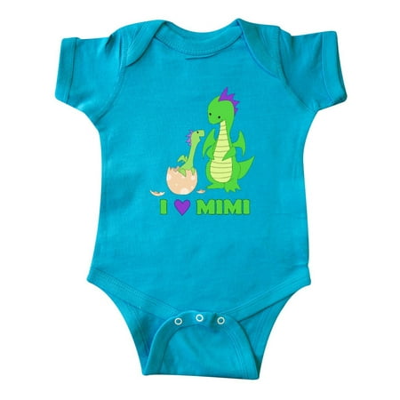 Inktastic I Love Mimi Gift Baby Boy or Baby Girl Bodysuit