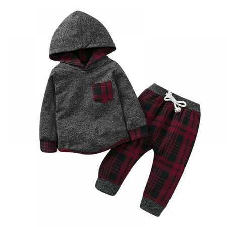 Big Clearance!!Newborn Baby Boys Clothes Long Sleeve Hoodie Sweatshirt Toddler Baby Outfit Plaid Pant Set Infant Clothes for Boys
Big Clearance!!Newborn Baby Boys Clothes Long Sleeve Hoodie Sweatshirt Toddler Baby Outfit Plaid Pant Set Infant Clothes for Boys