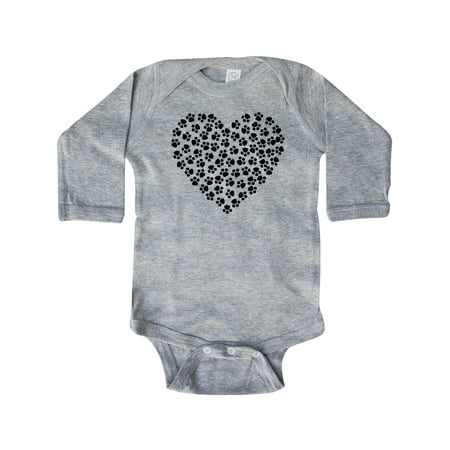 Inktastic Heart Made Of Paws Dog Paws Puppy Paws - Black Gift Baby Boy or Baby Girl Long Sleeve Bodysuit
Inktastic Heart Made Of Paws Dog Paws Puppy Paws - Black Gift Baby Boy or Baby Girl Long Sleeve Bodysuit